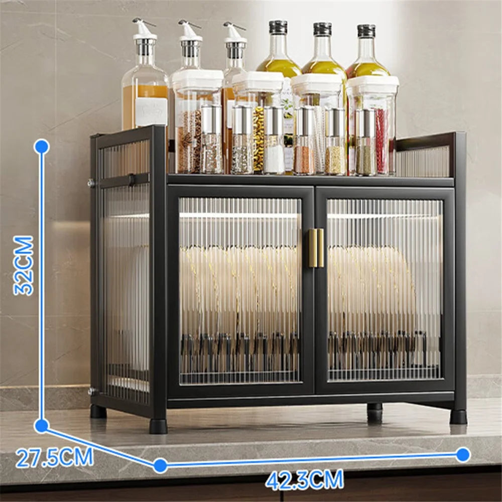 004YS2306016 Cabinet Style Dish Racks Multifunctional Dish Drying Rack with Drainboard for Kitchen Counter - Black - 7