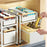 006-ZWJ-6938-1WH Spice Rack Organizer Multifunctional Pull Out Seasoning Rack for Kitchen Cabinet, 39x24.5x28.5cm - White - 4