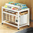 006-ZWJ-6938-1WH Spice Rack Organizer Multifunctional Pull Out Seasoning Rack for Kitchen Cabinet, 39x24.5x28.5cm - White - 5