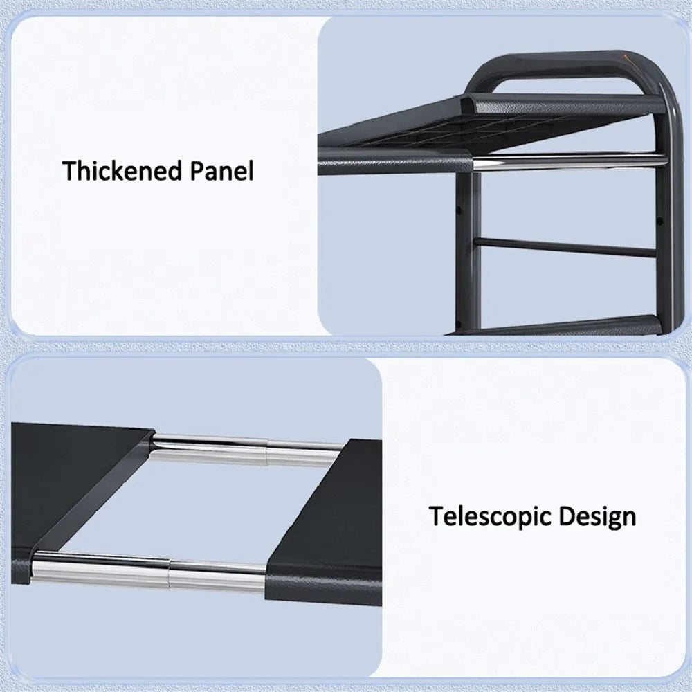 006-SCX-6855-3BK Extendable Under Sink Storage Rack Bathroom Cabinet Shelf Organizer - 2