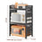 006-WBL-6908A Expandable Microwave Oven Rack Dual Layer Kitchen Counter Organizer - Black - 6