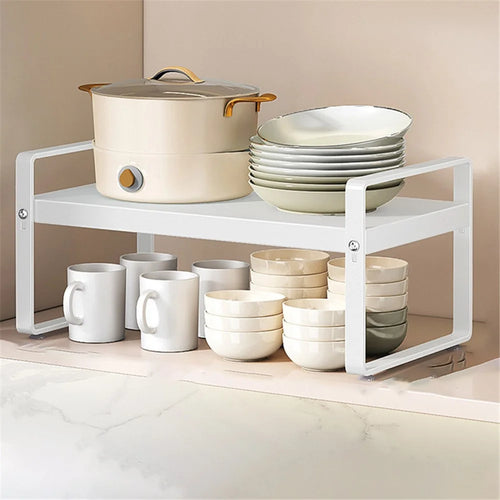 006-ZWJ-70138-WH Microwave Oven Rack 2-Tier Kitchen Storage Organizer Counter Shelf Stand - 1