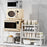 006-ZWJ-70138A-WH Kitchen Cupboard Shelf Spice Jar Plate Storage Rack Saver Organizer, 40x22.5x26cm - 5