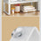 006-ZWJ-70138A-WH Kitchen Cupboard Shelf Spice Jar Plate Storage Rack Saver Organizer, 40x22.5x26cm - 7