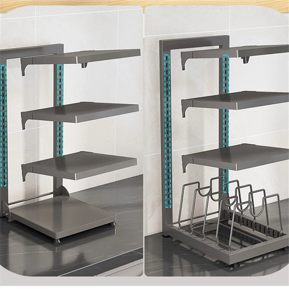 006-GJ-70101-3GY Under Sink Pot Pan Organizer 3-Tiers Kitchen Cabinet Storage Shelf - 6