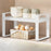 006-ZWJ-70139A-WH Cabinet Storage Shelf Household Countertop Storage Rack for Kitchen Spice Microwave - 1