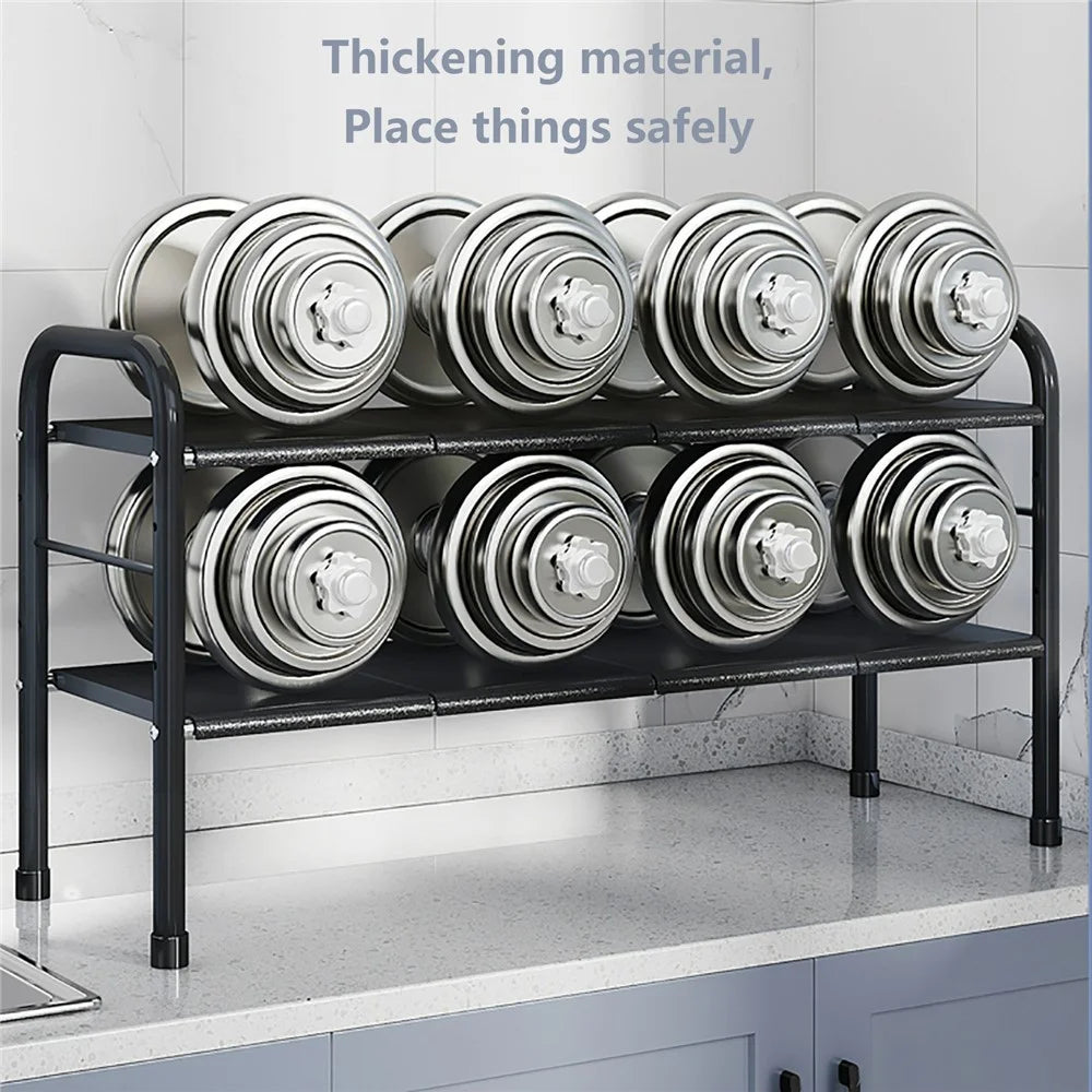 006-SCX-6856-6B Under Sink Organizer with 6 Removable Panels Expandable Cabinet Shelf - 6