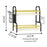 006-6426 2 Layers Dish Drying Rack with Drainboard Adjustable Kitchen Counter Dish Drainer for Knives, Spoons, Forks - 6