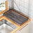 006-WDJ-6890-BK Dish Drying Rack with Drip Tray Kitchen Counter Plate Shelf Holder - 6