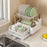 006-WDJ-8023 Dish Drying Rack 2 Tier Kitchen Organizers with Cup / Cutting Board Holders - White - 5
