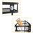 006-6374 3 Tier Spice Rack Stand Metal Kitchen Jar Shelf with Utensil Cutlery Holder - 4