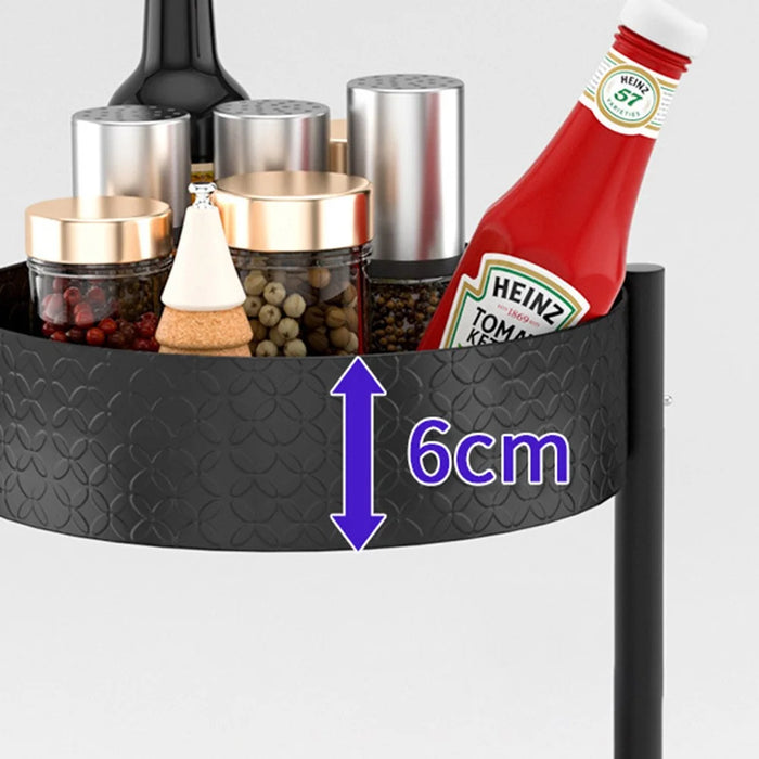 006-10063H 3-Tier Spice Rack Organizer Turntable Countertop Seasoning Holder - 4