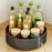 006-10061H Single Layer Turntable Organizer Rotating Spice Rack Metal Lazy Storage Rack for Cabinet, Kitchen, Black - 1