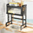 006-SCJ-6837C-65 Over The Sink Dish Drying Rack Kitchen Sink Organizer Dish Drainer with Door, 65X29.5X79cm - Black - 1