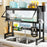 006-SCJ-6837C-65 Over The Sink Dish Drying Rack Kitchen Sink Organizer Dish Drainer with Door, 65X29.5X79cm - Black - 3