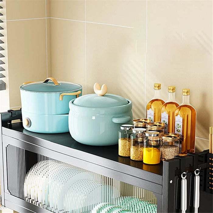 006-SCJ-6838C-95 Kitchen Dish Drying Rack Over The Sink Dish Drainer for Kitchen Storage Counter - Black - 6