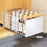 006-ZWJ-70079-WH Slide-Out Kitchen Sink Organizer Rack Storage Holder for Dishes, Spices - 7