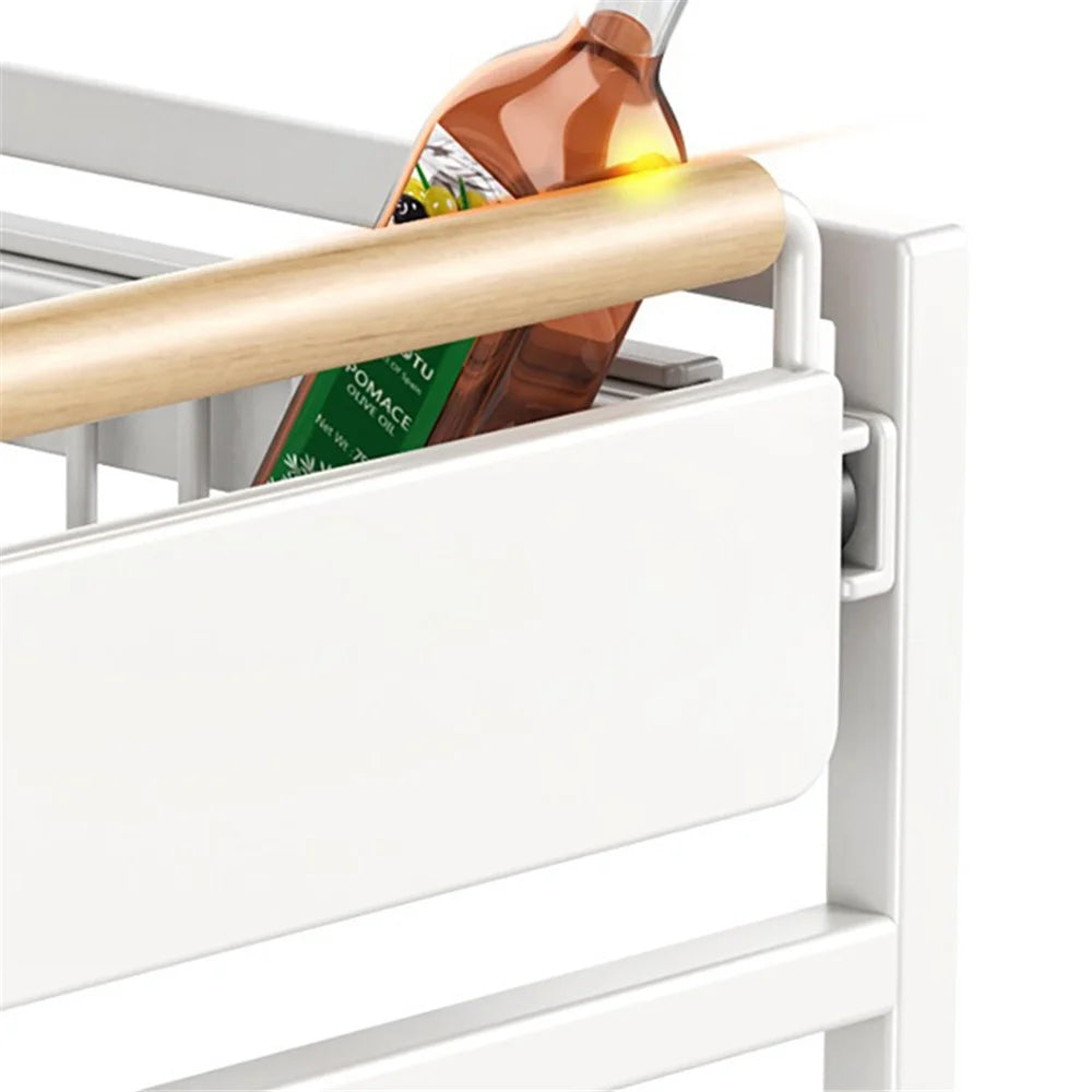 006-ZWJ-70090-WH 2 Layers Pull Out Cabinet Organizer Installation-Free Slide Out Drawers for Kitchen Seasonings Sundries - 7