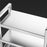 005JGL1038 4-Tier Storage Rack with Wheels, Kitchen Organizer Shelf Stainless Steel Vegetable Basket - 3 Mesh+1 Tray - 7