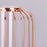 Luxury Transparent Glass Vase with Iron Stand Lantern Shaped Geometric Hydroponic Vase Home Decoration, Size S - Rose Gold - 4