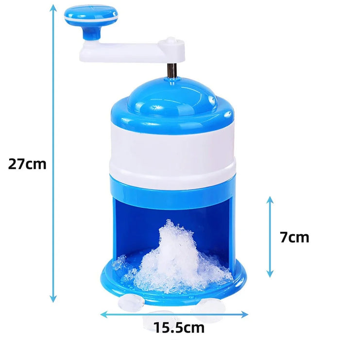 Home Mini Manual Snow Cone Hand Crank Ice Crusher Grinding Machine (BPA-Free, No FDA Certified) - 6
