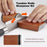 Beech+Metal Rolling Knife Sharpener Sharpening Tool for Knives and Scissors - Brown - 3