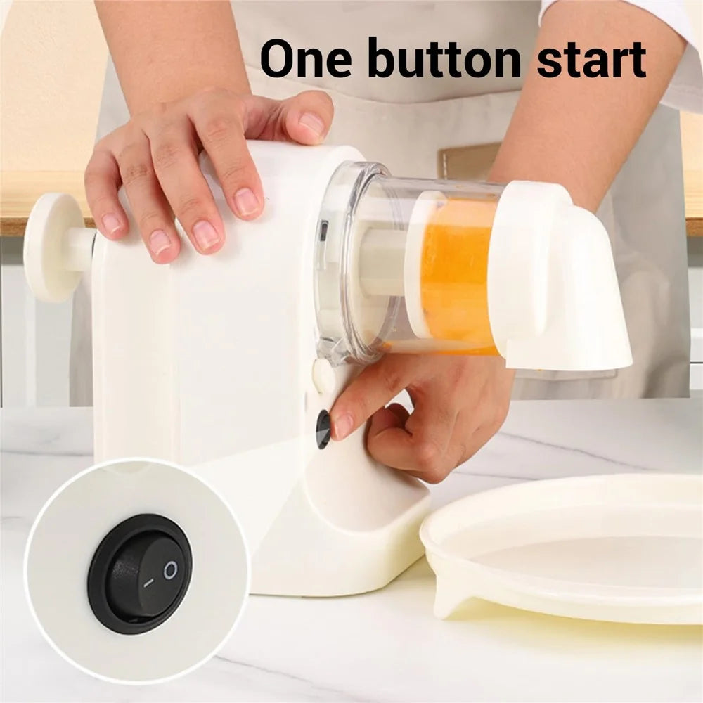 Electric Ice Shaver Shaved Ice Machine USB Rechargeable Portable Ice Crusher for Home - 2