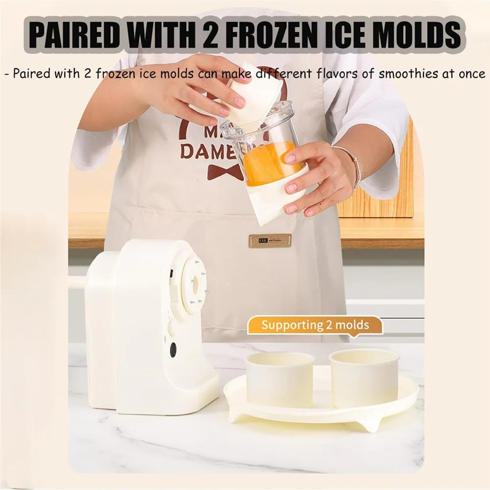 Electric Ice Shaver Shaved Ice Machine USB Rechargeable Portable Ice Crusher for Home - 7