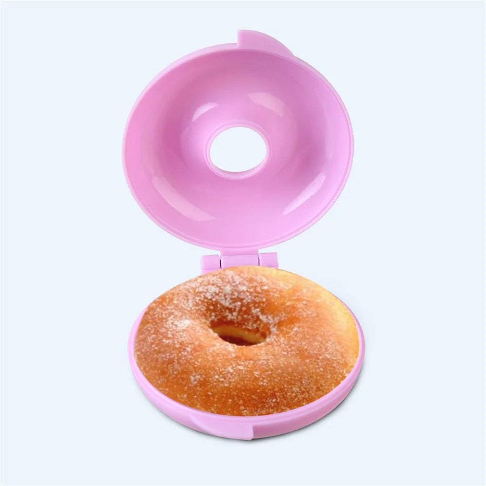 DIY Donut Mold for Baking Doughnut Cake Mould Baking Tool (No FDA, BPA-Free) - Pink - 3