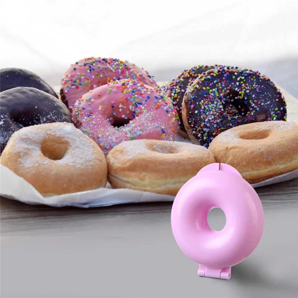 DIY Donut Mold for Baking Doughnut Cake Mould Baking Tool (No FDA, BPA-Free) - Pink - 6