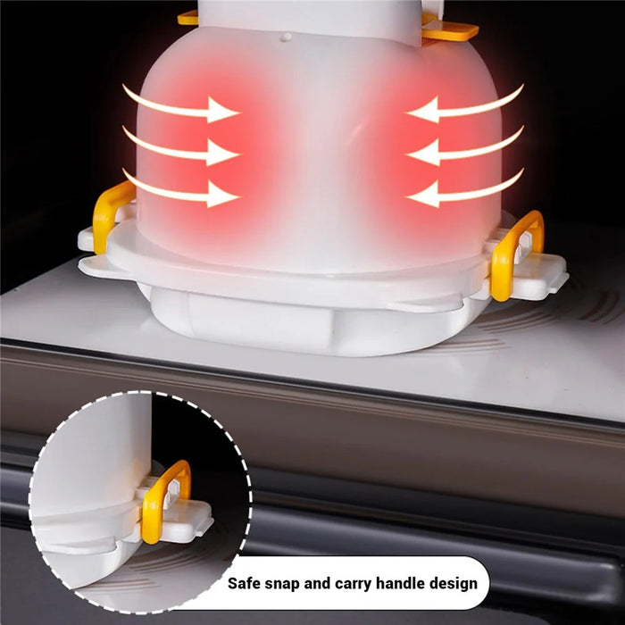 Microwave Oven Egg Steamer 4 Grids Egg Cooker Egg Boiler with Egg Cutter Tool for Home Breakfast - 4