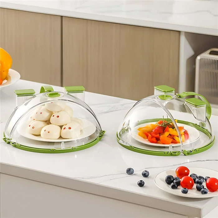 Microwave Splatter Cover with Dual Water Steamer Clear Microwave Plate Cover Lid Dish Bowl Cover - 3