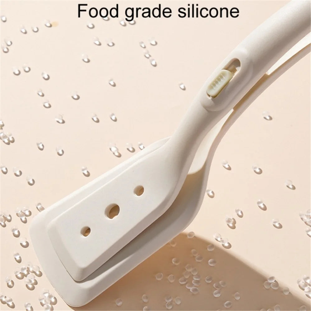Kitchen Steak Tong Silicone Spatula Anti-Scalding Frying Fish Clip (No FDA Certification, BPA Free) - 4