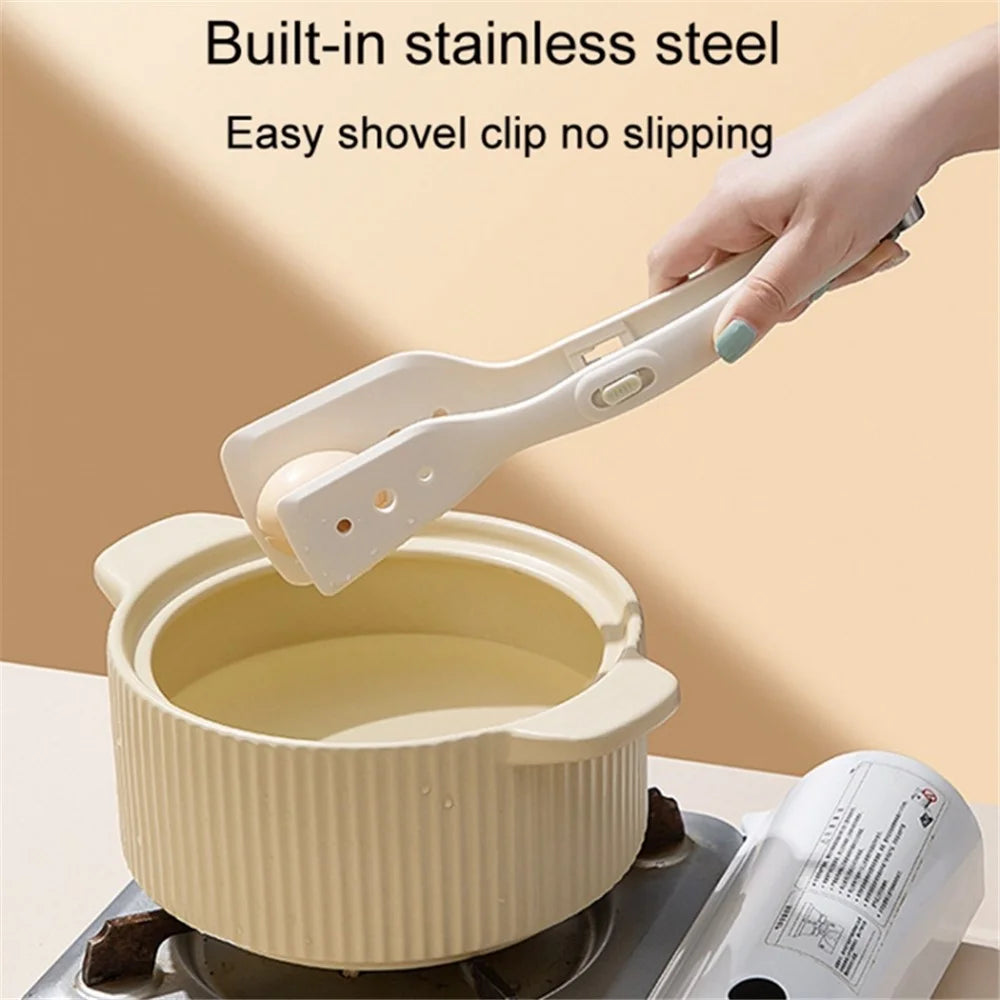 Kitchen Steak Tong Silicone Spatula Anti-Scalding Frying Fish Clip (No FDA Certification, BPA Free) - 7