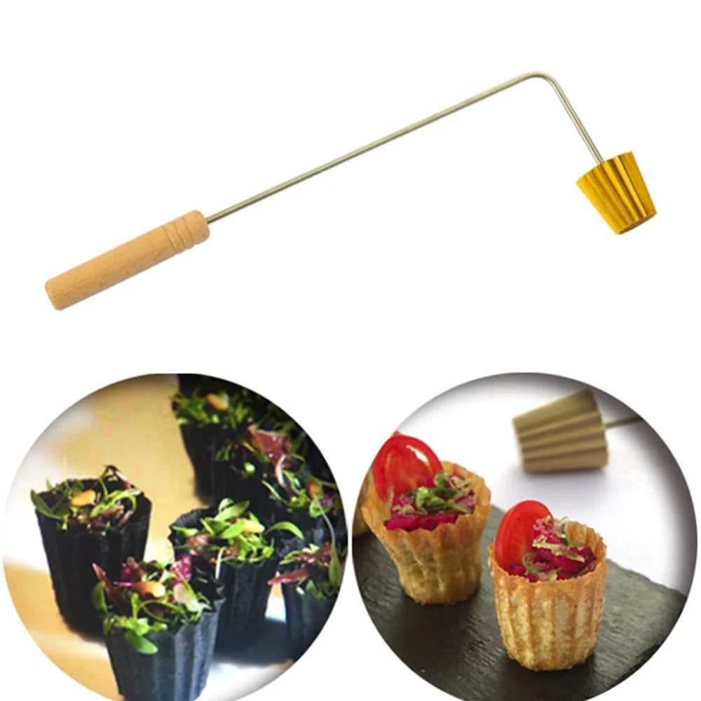 Small Gold Cup Mold Malaysia Food Baking Mould Pancake Mini Stamps Mold Cookie Maker Baking Tool - 2