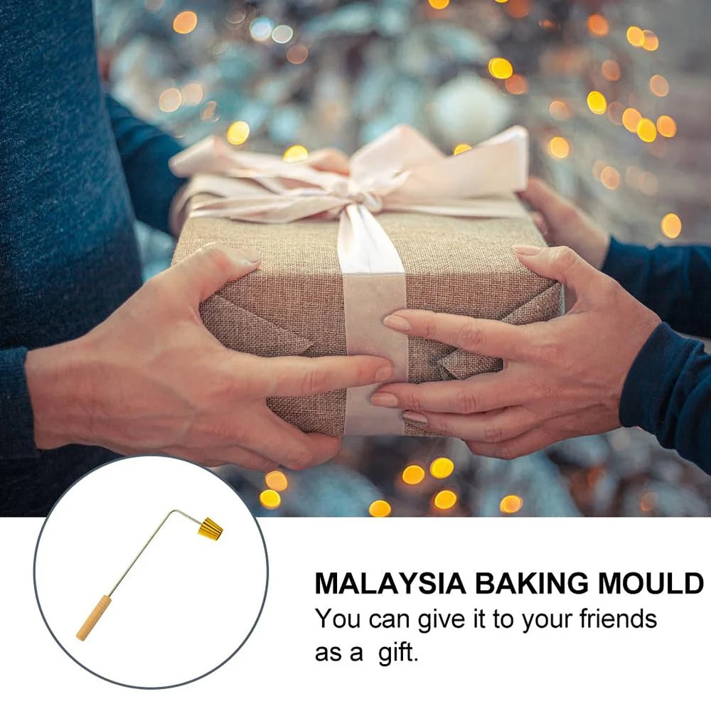 Small Gold Cup Mold Malaysia Food Baking Mould Pancake Mini Stamps Mold Cookie Maker Baking Tool - 5