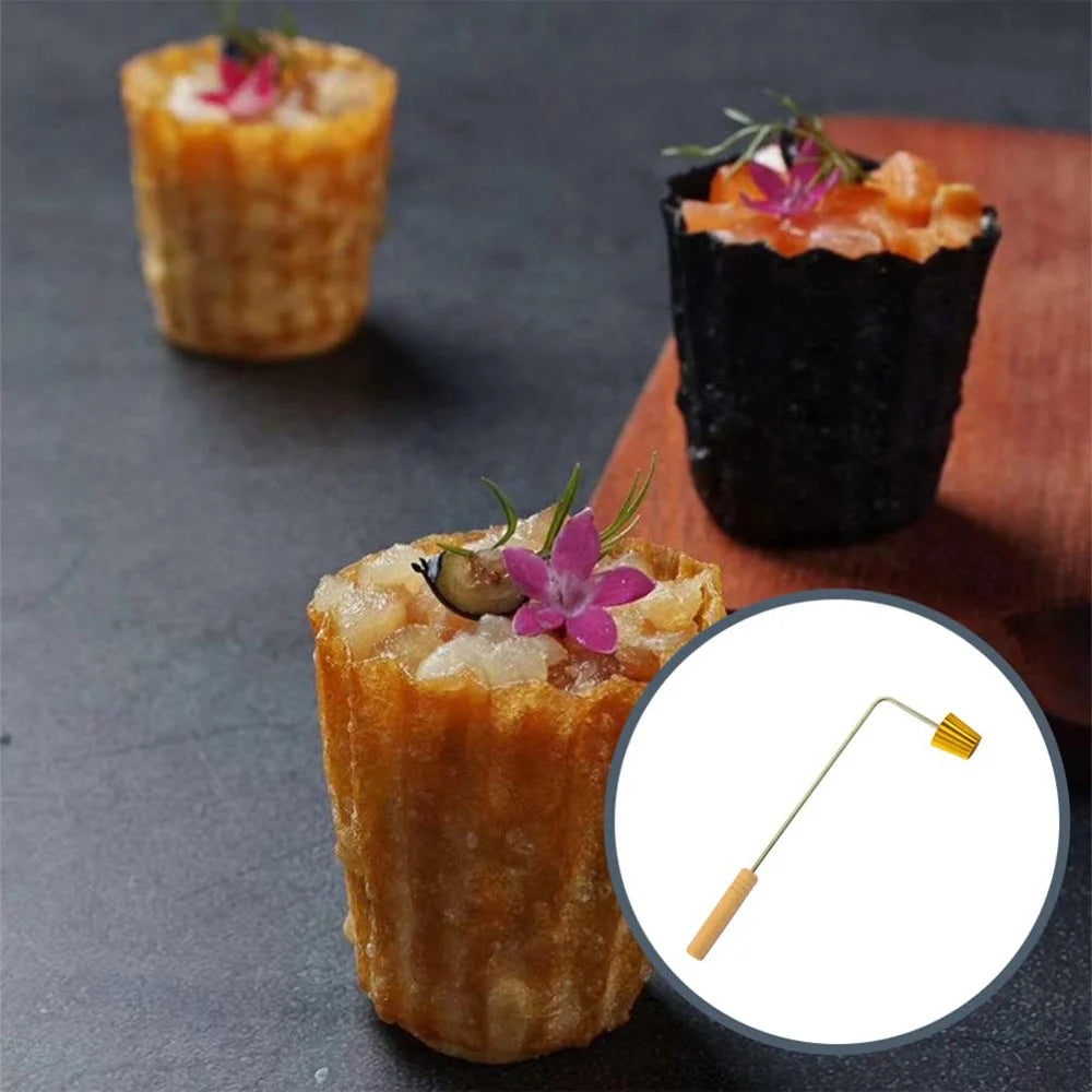 Small Gold Cup Mold Malaysia Food Baking Mould Pancake Mini Stamps Mold Cookie Maker Baking Tool - 6