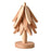 Wooden Insulation Pad 3Pcs Tree Shaped Coaster Set Hot Pots and Pans Insulation Mat - Wood Color - 1