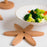 Wooden Insulation Pad 3Pcs Tree Shaped Coaster Set Hot Pots and Pans Insulation Mat - Wood Color - 2