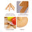 Wooden Insulation Pad 3Pcs Tree Shaped Coaster Set Hot Pots and Pans Insulation Mat - Wood Color - 6