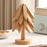 Wooden Tree Coasters 4Pcs Tree Shaped Tree Shaped Trivet Mats for Hot Dishes, Hot Pots and Pans - Wood Color - 4
