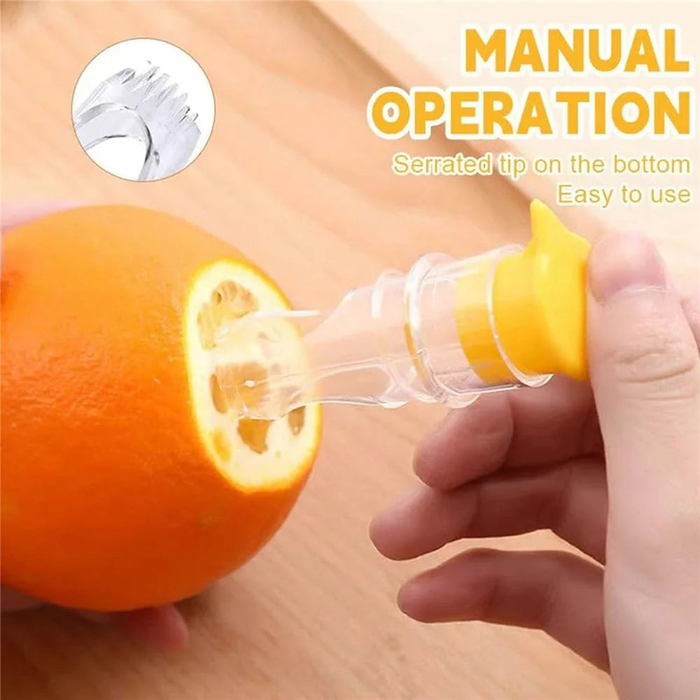 Multi-Function Manual Lemon Squeezer Hand Fruit Juicer with Built-In Filter (BPA Free, No FDA) - 3