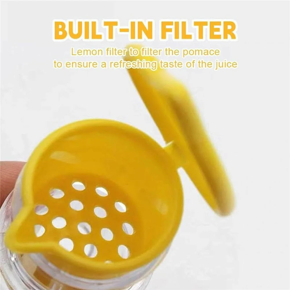 Multi-Function Manual Lemon Squeezer Hand Fruit Juicer with Built-In Filter (BPA Free, No FDA) - 4