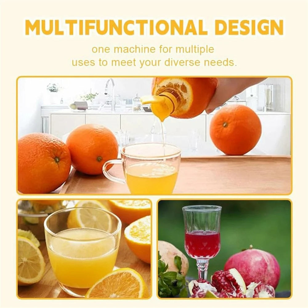 Multi-Function Manual Lemon Squeezer Hand Fruit Juicer with Built-In Filter (BPA Free, No FDA) - 5