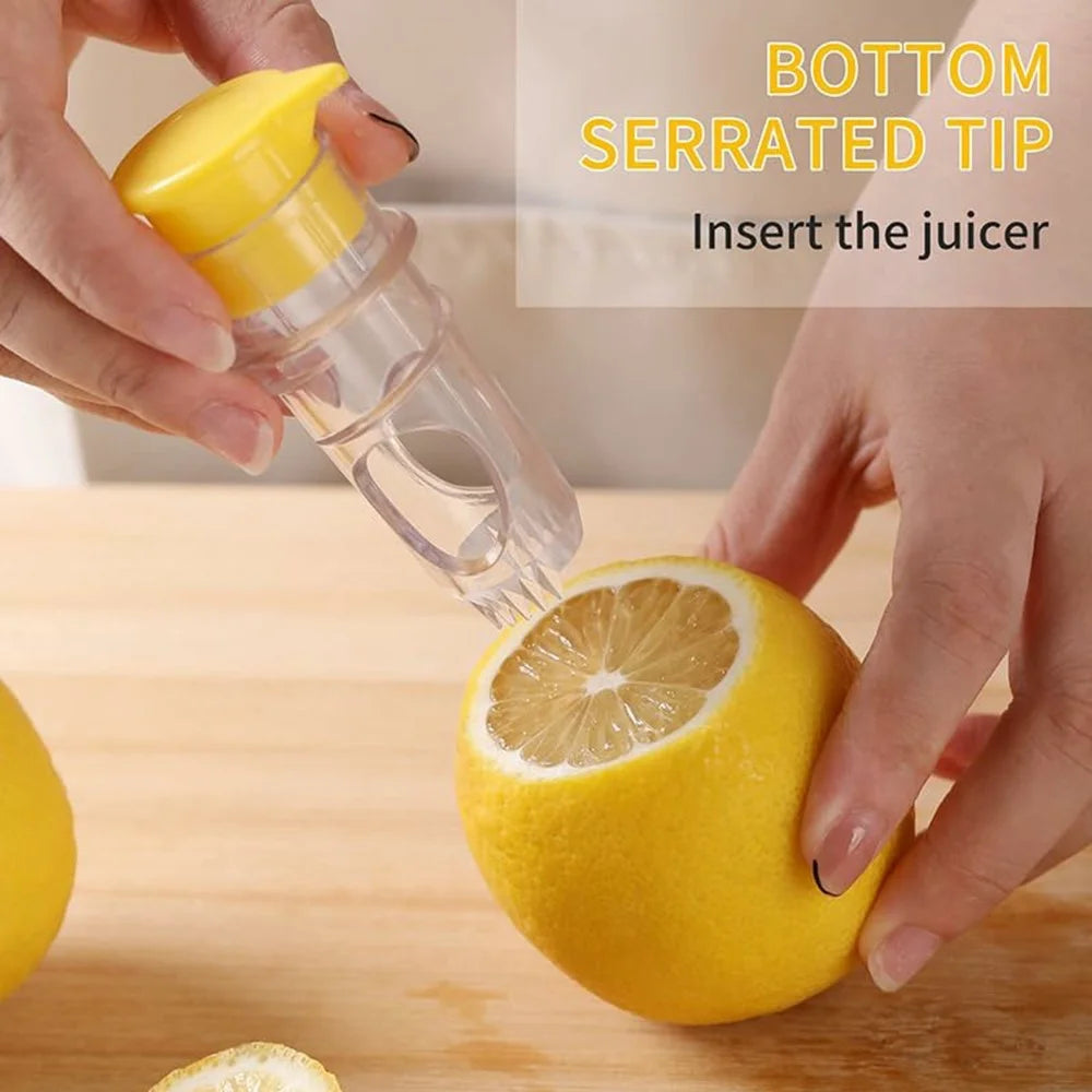 Multi-Function Manual Lemon Squeezer Hand Fruit Juicer with Built-In Filter (BPA Free, No FDA) - 7