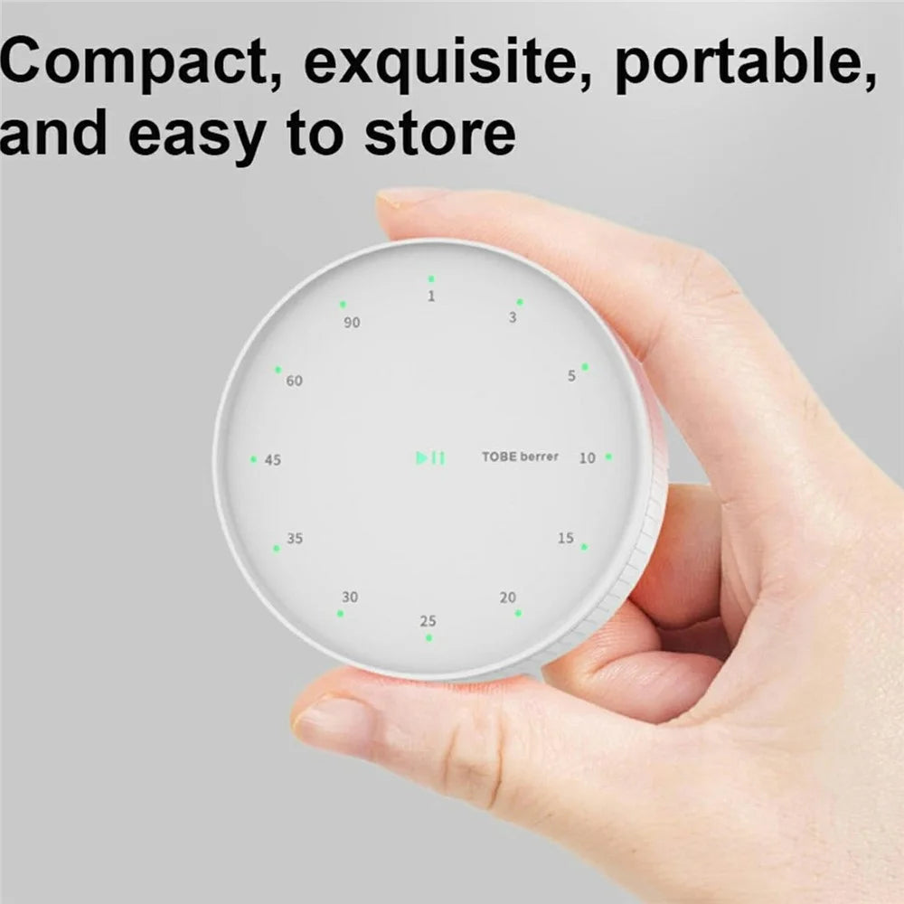 Magnetic Rotating Countdown Timer Kitchen Student Learning Time Manager Time Reminder with Bracket - Black - 6