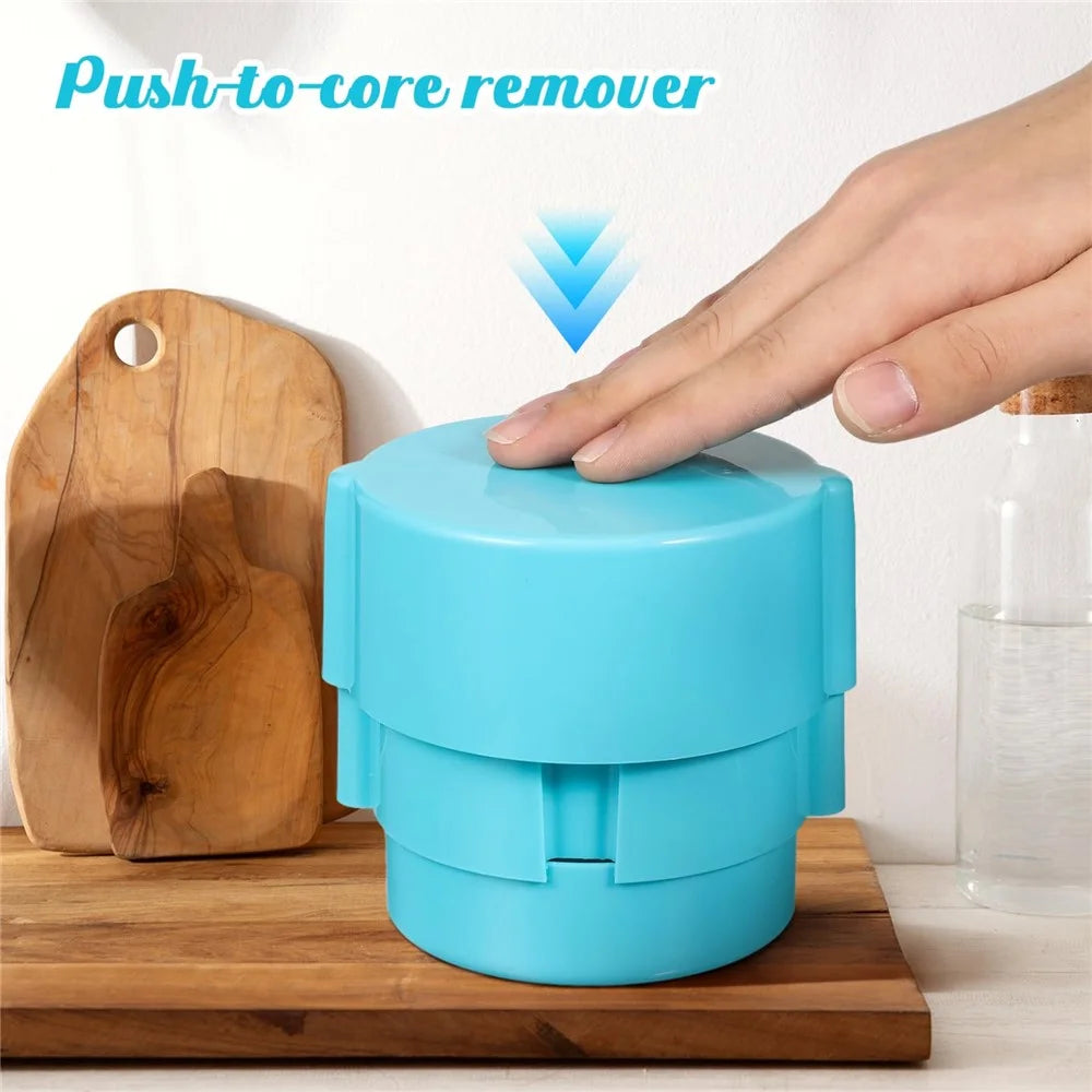 Portable Cherry Pitter Plastic Cherry Core Remover with 6 Individual Holes Cherry Corer Seed Remover Tool - Blue - 6