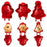 3Pcs / Set Christmas Tree Snowflake Mitten Shape Plastic Cookie Mold Kitchen Baking Tool (BPA Free, No FDA) - 1