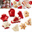 3Pcs / Set Christmas Tree Snowflake Mitten Shape Plastic Cookie Mold Kitchen Baking Tool (BPA Free, No FDA) - 2