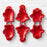 3Pcs / Set Christmas Tree Snowflake Mitten Shape Plastic Cookie Mold Kitchen Baking Tool (BPA Free, No FDA) - 5